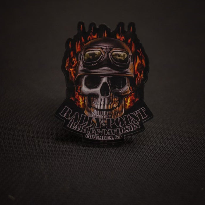 Rally Point Skull Magnet