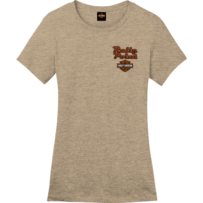 Harley Davidson- Rally Point Riverwalk Mural Ladies Short Sleeve