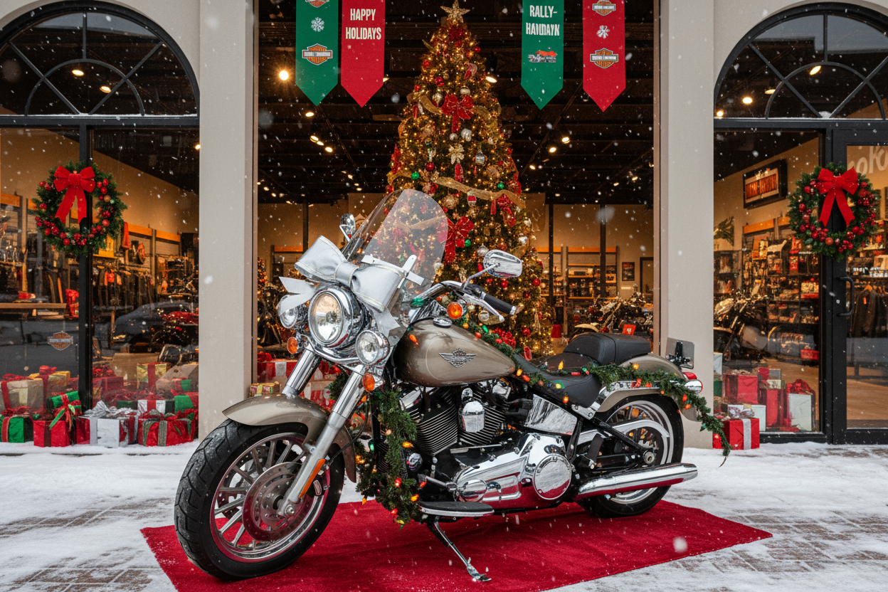 RALLY P[OINT HARLEY DAVIDSON CHRISTMAS FESTIVE