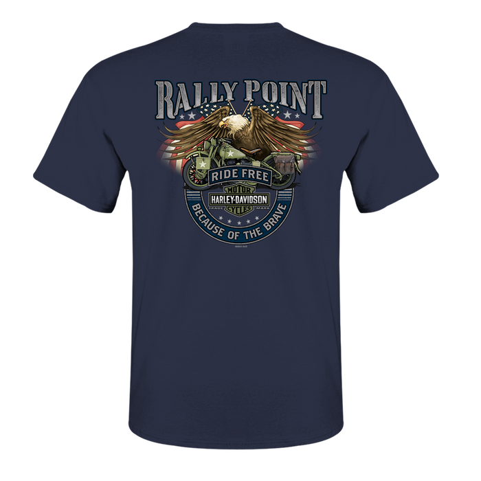 Rally Point Ride Free Men's Short Sleeve Shirt with Pocket