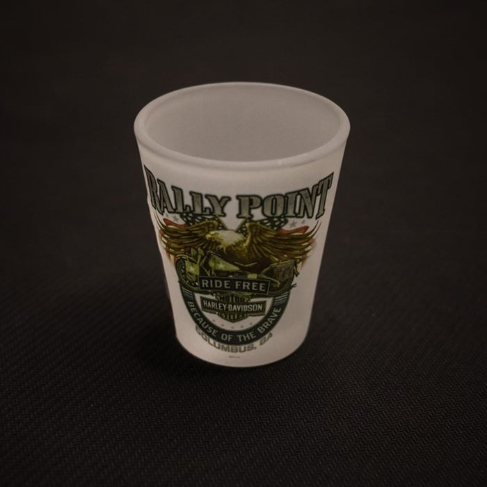 Rally Point Frosted Shot Glass